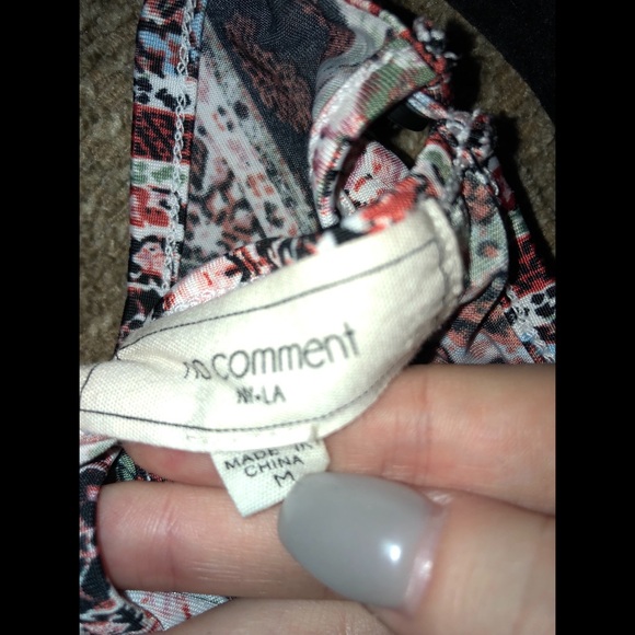 No Comment Patterned Romper - Picture 5 of 5